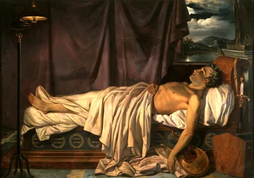 Lord Byron on His Death-bed